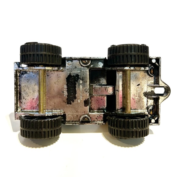 Vintage 1979 Tonka Jeep Truck Toy Car Black Silver Blue Red Yellow Stripes Buggy - Picture 8 of 12